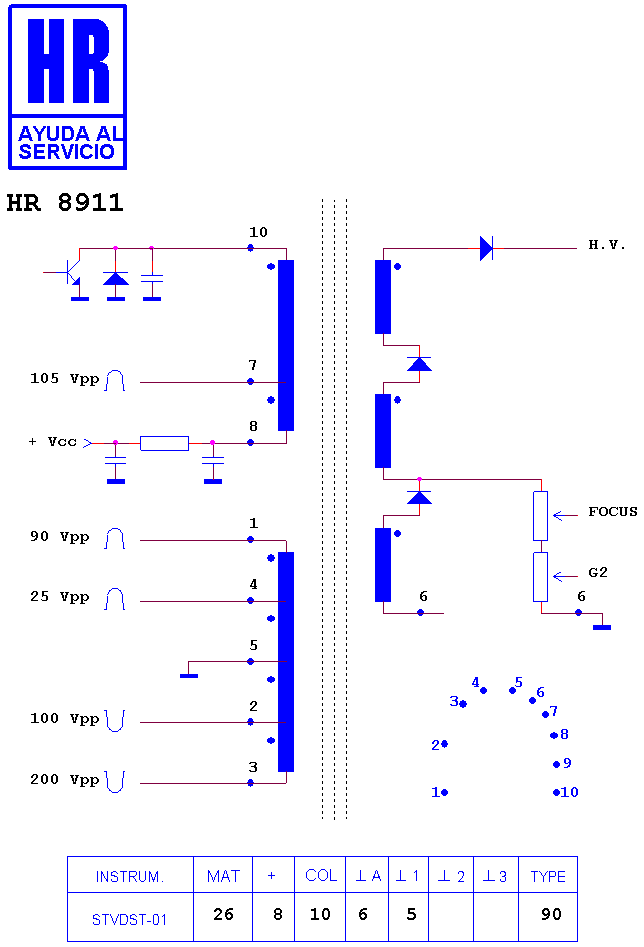 Schematic diagram for HR 8911