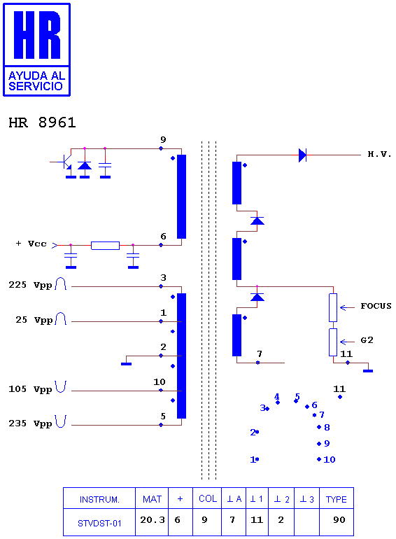 Schematic diagram for HR 8961