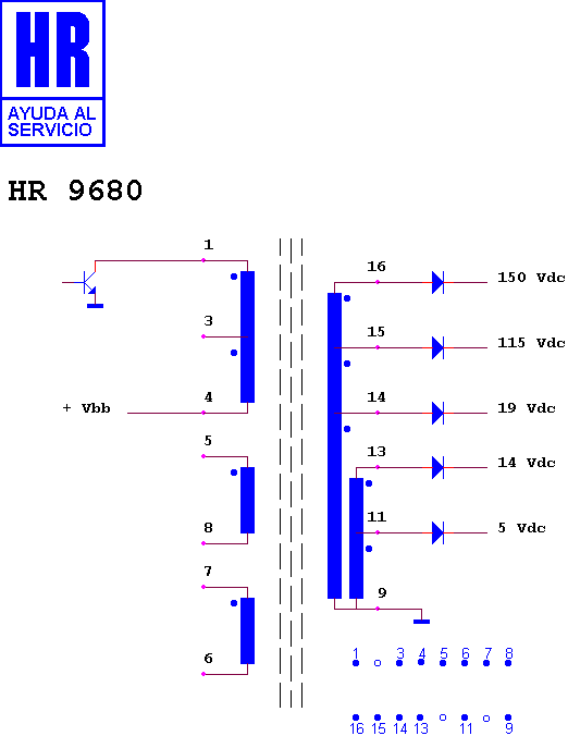 Schematic diagram for HR 9680