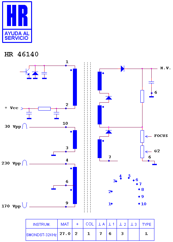 Schematic diagram for HR 46140