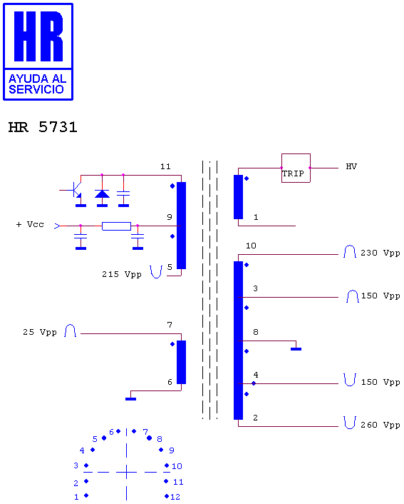 Schematic diagram for HR 5731