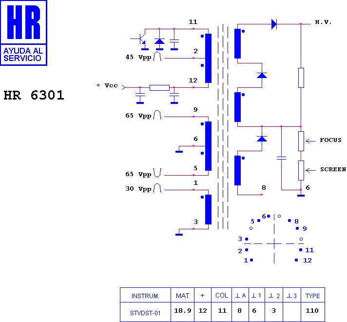 Schematic diagram for HR 6301