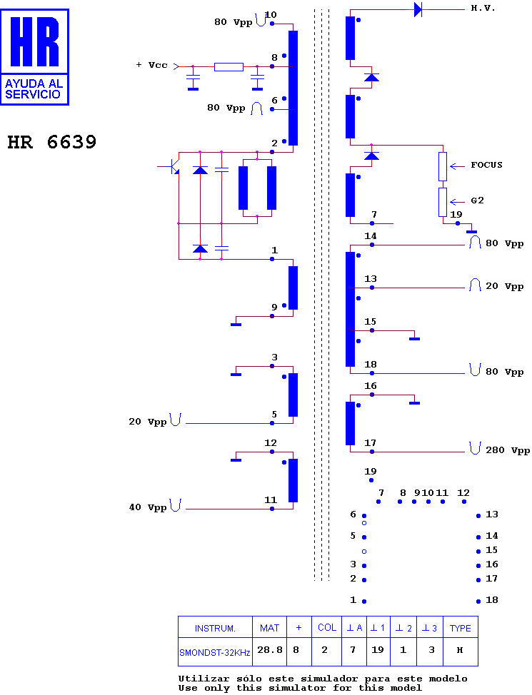 Schematic diagram for HR 6639