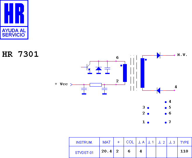 Schematic diagram for HR 7301