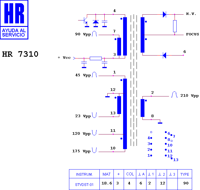 Schematic diagram for HR 7310