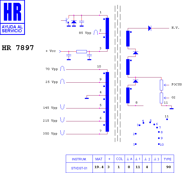 Schematic diagram for HR 7897