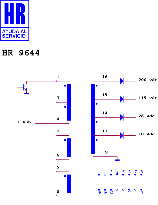 Schematic diagram for HR 9644