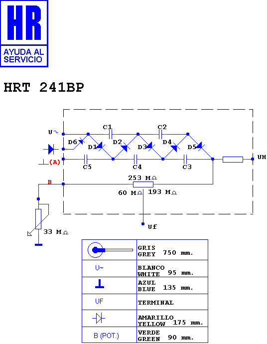 Schematic diagram for HRT 241 BP