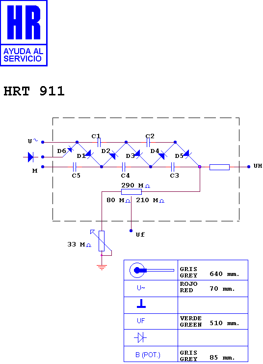 Schematic diagram for HRT 911